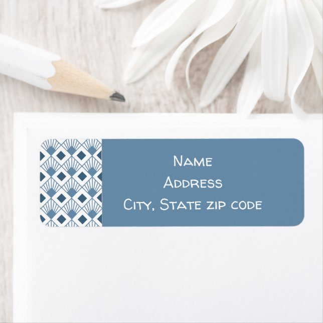 Art Deco Fans  Return Address Label (Insitu)