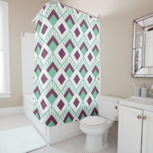 Art Deco Fans  Shower Curtain