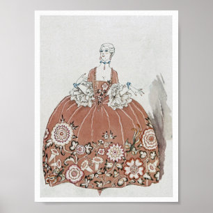 Art Deco Fashion Illustration Poster