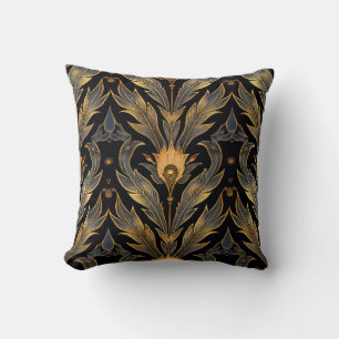 Art Deco Feather Pattern Cushion