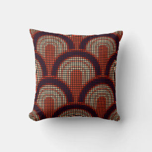 Art Deco Fifties Dots Retro Abstract Art Cushion
