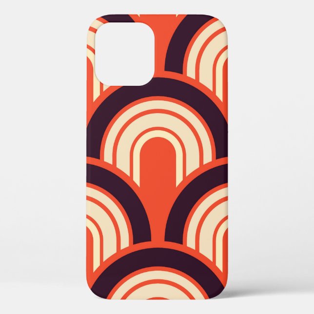 Art Deco Fifties Retro Abstract Art Case-Mate iPhone Case (Back)