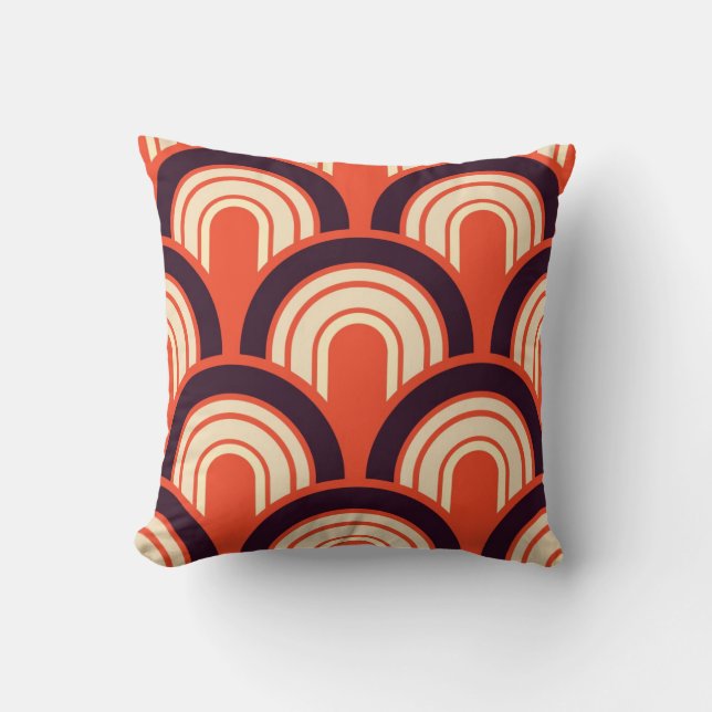 Art Deco Fifties Retro Abstract Art Cushion (Front)