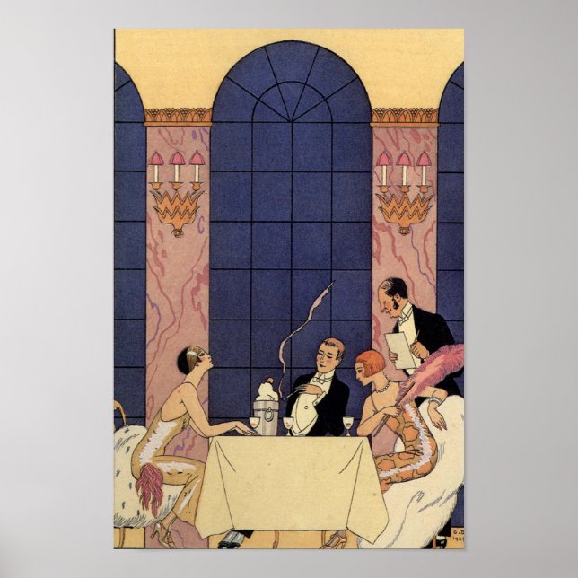 Art Deco Fine Dining Poster (Front)