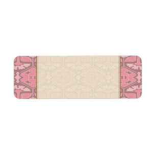 Art Deco Flair - All in Pink Return Address Label