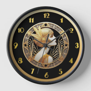 Art Deco Flapper Style Clock