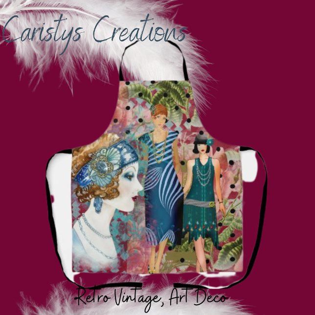 Art Deco Flappers  Apron (Creator Uploaded)