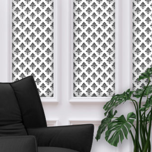 Art Deco Fleur-de-lis Black Pattern  Wallpaper