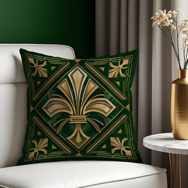 Art Deco Fleur-de-lis  Cushion (Creator Uploaded)