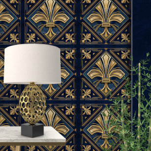 Art Deco Fleur-de-lis  Wallpaper