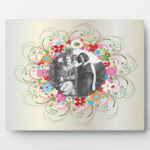 Art Deco Floral  Art Plaque