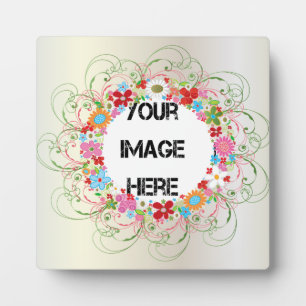 Art Deco Floral  Art Plaque