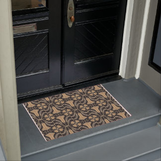 Art Deco Floral. Bluebell flowers 2  Doormat