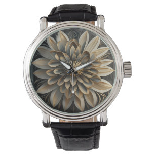 Art Deco Floral Design #3 Watch