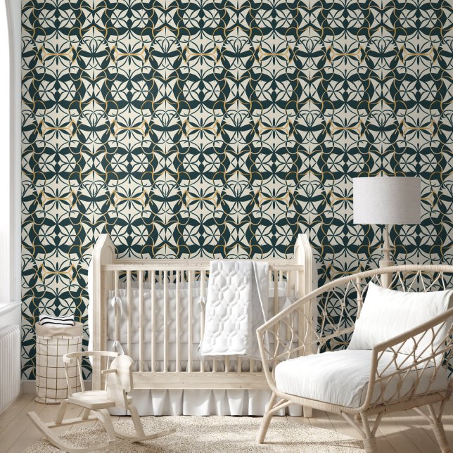 Art Deco Flourish Wallpaper (Kids)