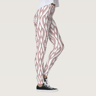 Art Deco Flowerbeds Leggings