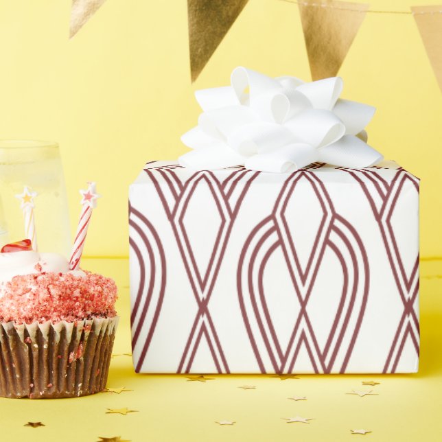 Art Deco Flowerbeds  Wrapping Paper (Birthday Party)
