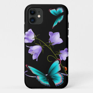 Art Deco Flowers and Butterfly iPhone 11 Case