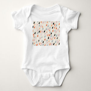 Art Deco Flowers: Modern Seamless Baby Bodysuit