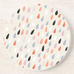 Art Deco Flowers: Modern Seamless Coaster