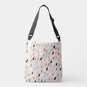 Art Deco Flowers: Modern Seamless Crossbody Bag