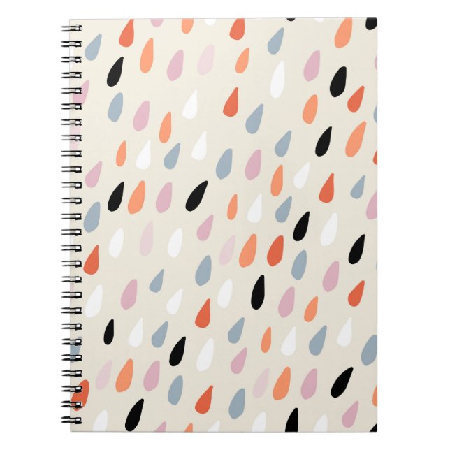 Art Deco Flowers: Modern Seamless Notebook (Front)