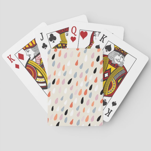 Art Deco Flowers: Modern Seamless Playing Cards (Back)