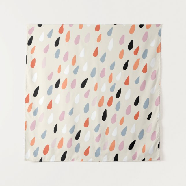 Art Deco Flowers: Modern Seamless Tapestry (Front)