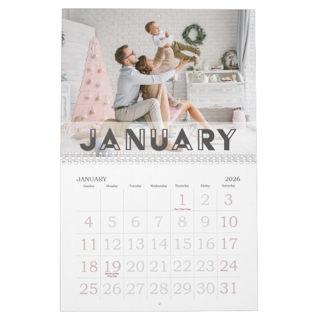 Art Deco Font | 2026 Photo Calendar (Jan 2026)