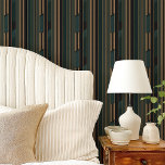 Art Deco Forest Green and Gold Geometric Wallpaper<br><div class="desc">Elevate your interiors with this Art Deco Forest Green and Gold Geometric Peel and Stick Wallpaper. Featuring sleek, vertical lines and angular geometric shapes in rich forest green, black, and metallic gold, this wallpaper exudes timeless sophistication. Ideal for creating a glamourous accent wall, updating an office, or adding a vintage-inspired...</div>