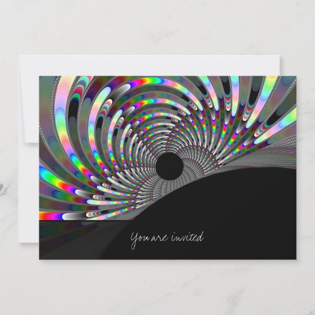 Art Deco Fractal Invitation (Front)