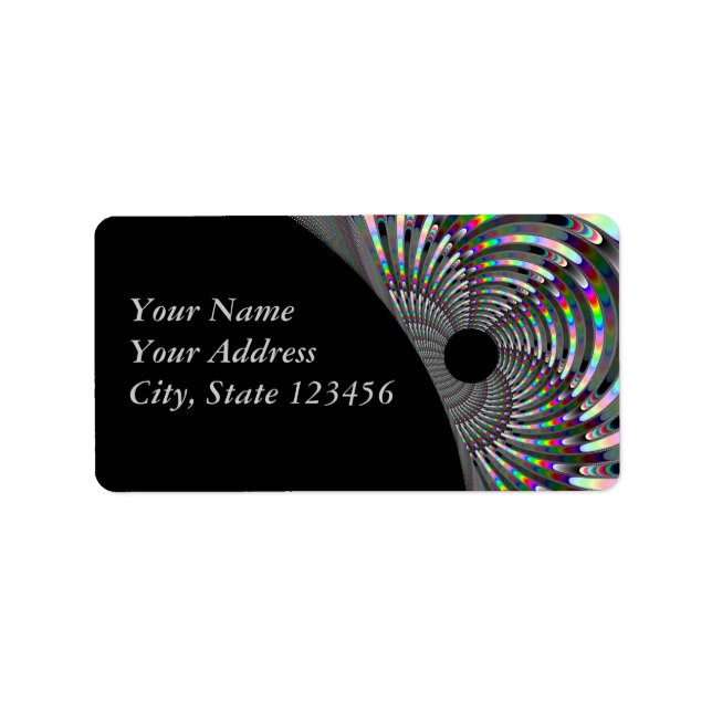 Art Deco Fractal Label (Front)