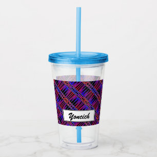 Art Deco 'Fractured' by Kenneth Yoncich Acrylic Tumbler