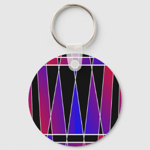 Art Deco 'Fractured' by Kenneth Yoncich Key Ring