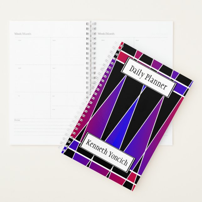 Art Deco 'Fractured' by Kenneth Yoncich Planner (Display)