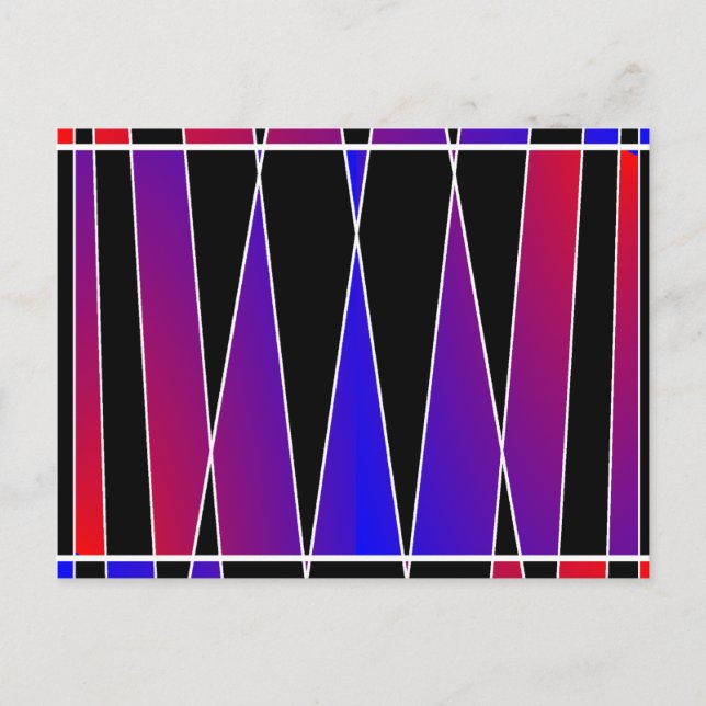 Art Deco 'Fractured' by Kenneth Yoncich Postcard (Front)