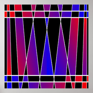 Art Deco 'Fractured' by Kenneth Yoncich Poster