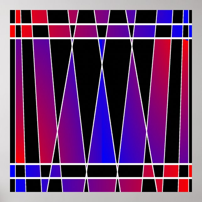 Art Deco 'Fractured' by Kenneth Yoncich Poster (Front)