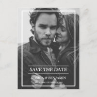 Art Deco Frame Photo Save the Dates