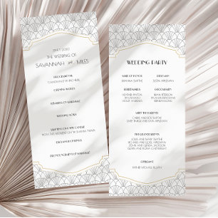 Art Deco Frame wedding programs