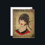 Art Deco Gallery Girl Postcard<br><div class="desc">Visit the Art Deco Gallery & Gift Shop on Zazzle for more awesome prints,  collectable keepsakes and ornaments,  special event and party supplies,  wedding favours and decorations,  business and school supplies and more.</div>