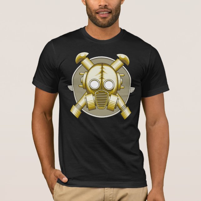 Art Deco Gasmask T-Shirt (Front)