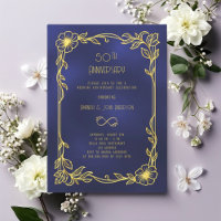 Art Deco Gatsby black 50th wedding anniversary