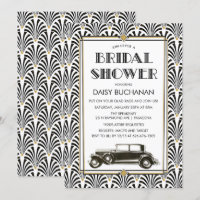 Art Deco Gatsby Bridal Shower Invitation