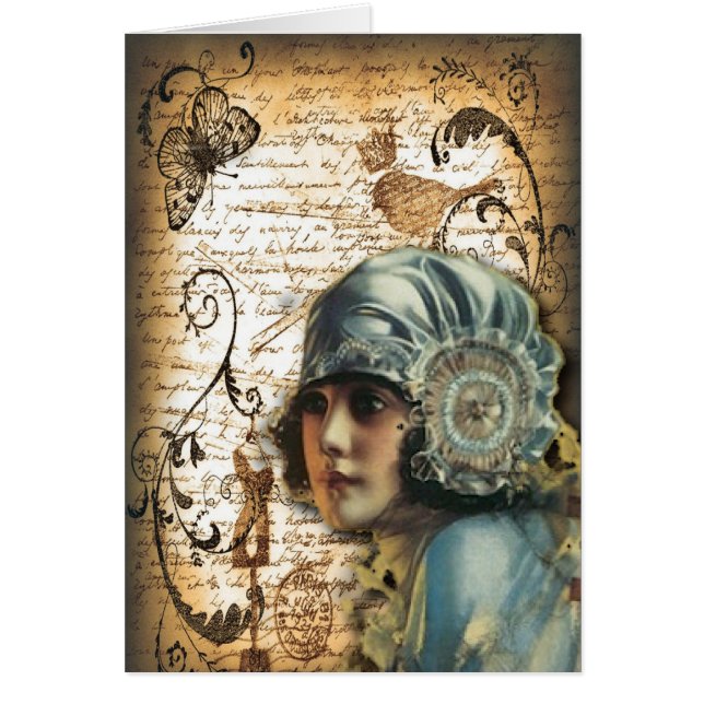 Art Deco Gatsby Girl Paris fashionista (Front)