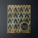 Art Deco Gatsby Glitter Geometric Pattern Monogram Tapestry<br><div class="desc">Add some 1920s glamour to your look with this gorgeous Art Deco design. Geometric pattern in gold glitter against a dark night sky background with glowing stars, golden bokeh lights and sparkling gold confetti make up a vibrant, luxurious design that feels at home in the Roaring Twenties as well as...</div>