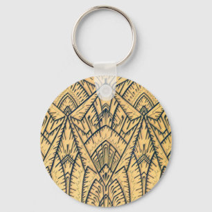Art Deco Geo Architect Key Ring