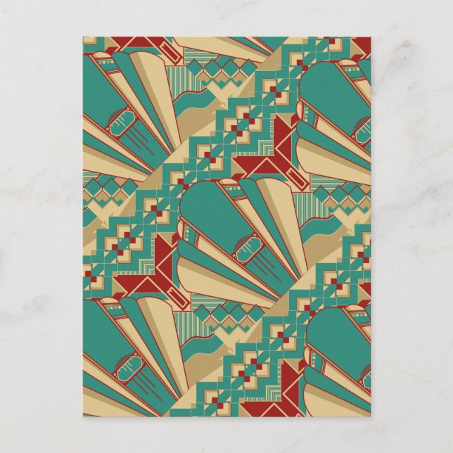 Art Deco Geometric Design Postcard (Front)