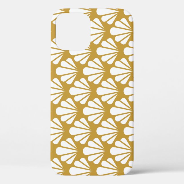 Art Deco, geometric floral seamless pattern. Case-Mate iPhone Case (Back)