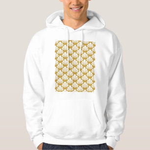 Art Deco, geometric floral seamless pattern. Hoodie